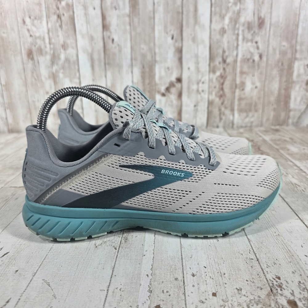 Brooks Anthem 5 Womens Grey Teal Running Shoes 1203651B028 Size 7 B Medium